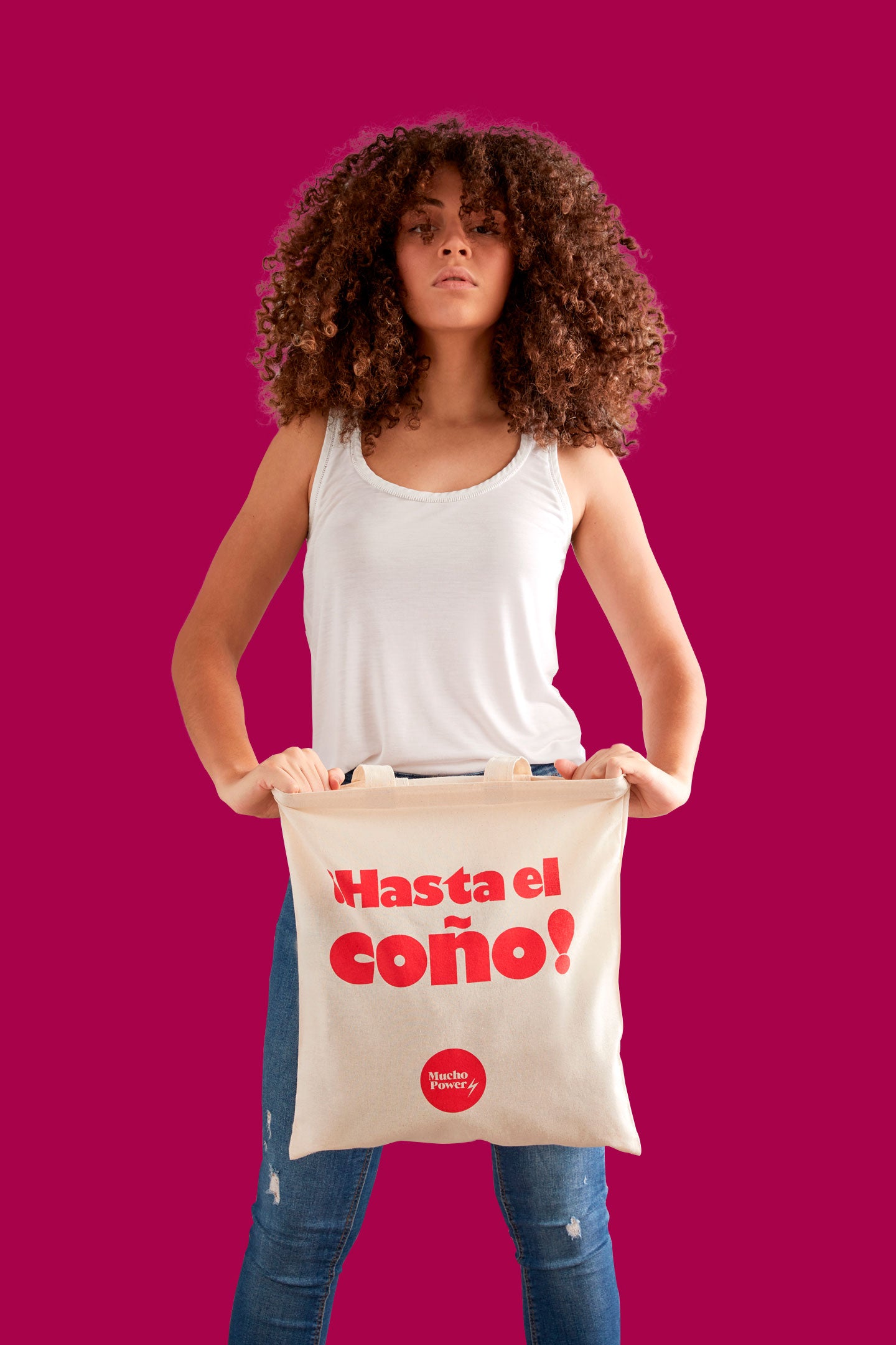 Tote Bag Sostenible ¡HASTA EL COÑO! Made in Spain