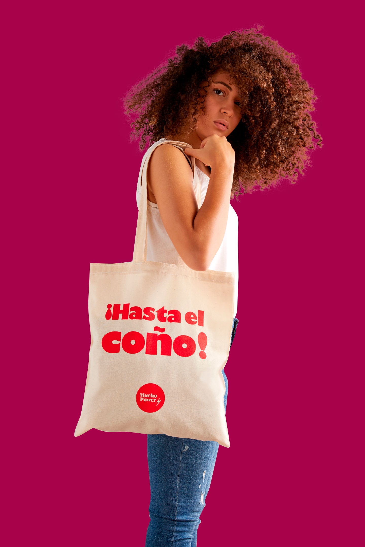 Tote Bag Sostenible ¡HASTA EL COÑO! Made in Spain