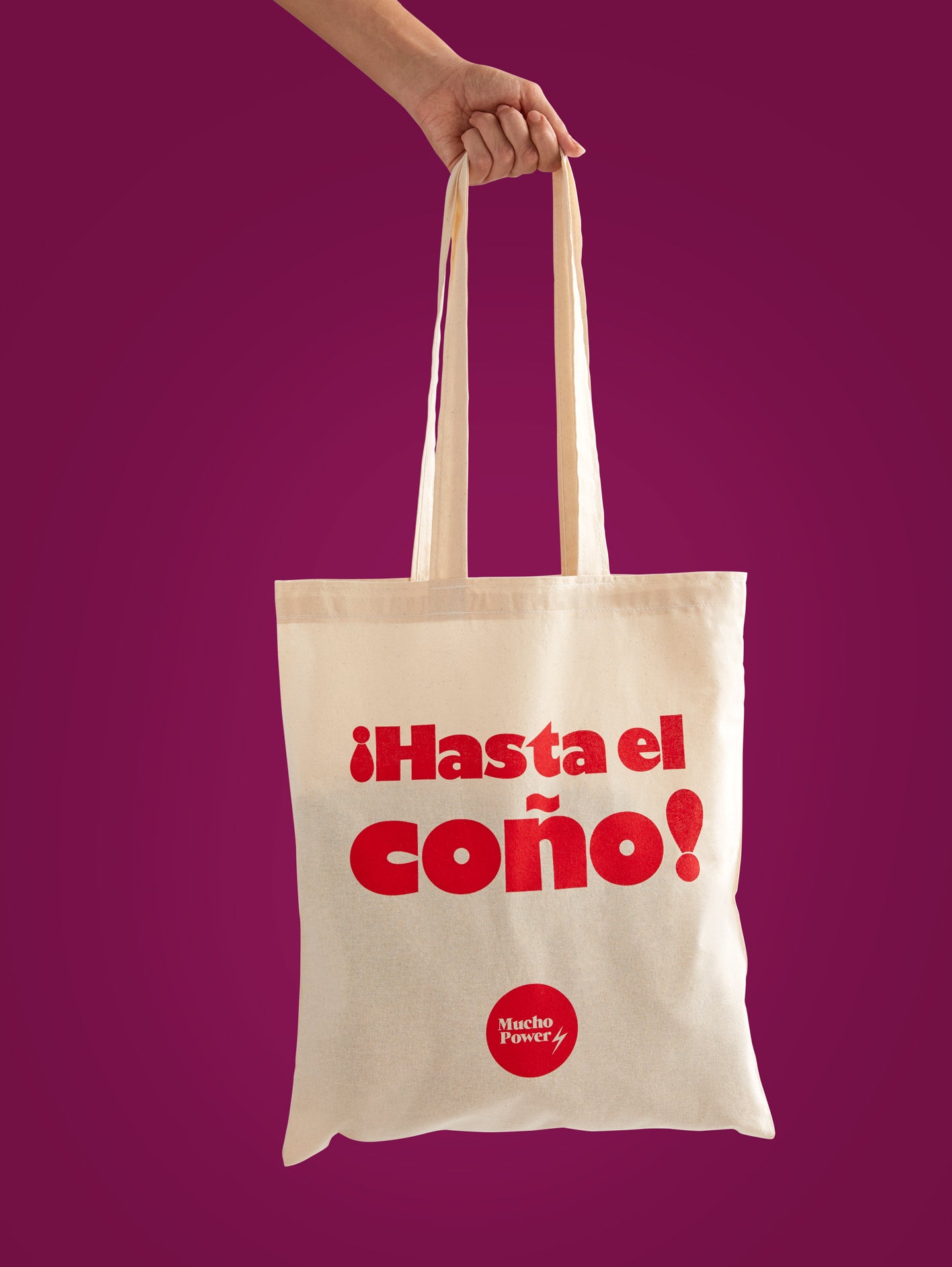 Tote Bag Sostenible ¡HASTA EL COÑO! Made in Spain